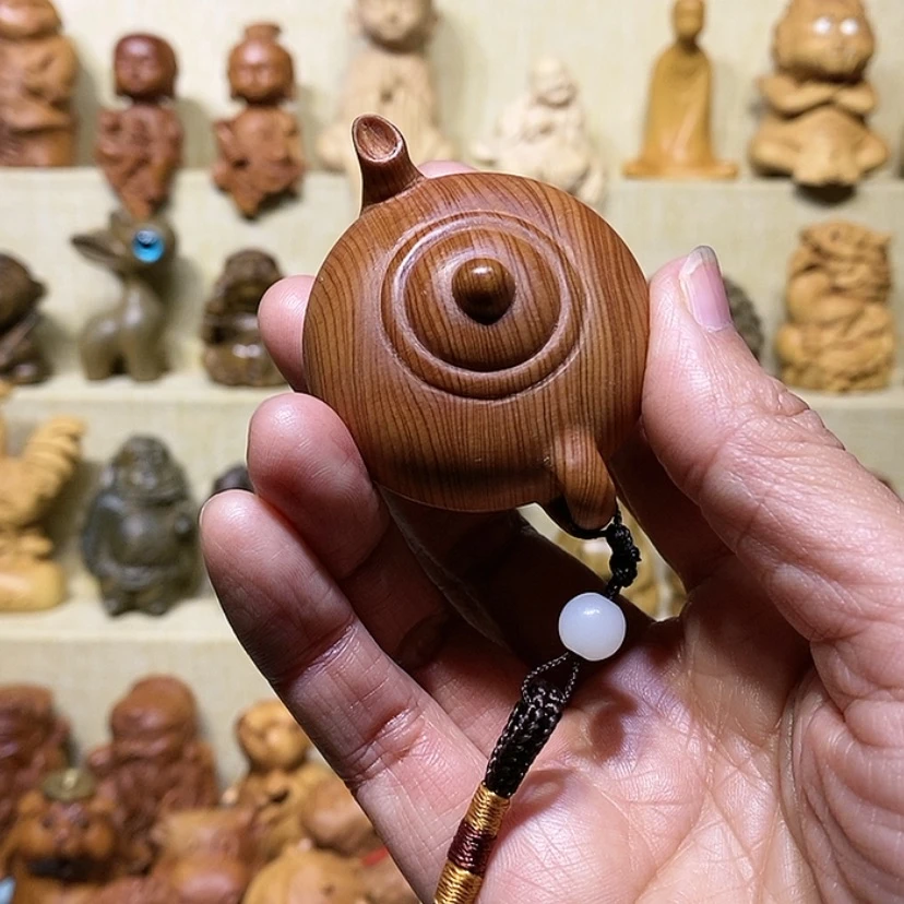【闪购商品】柏木（崖柏）家****心把把壶手把件