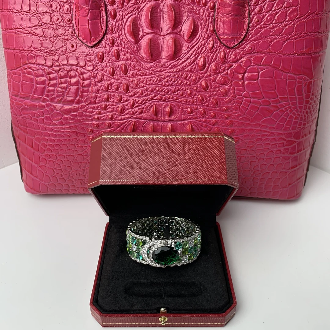 5073绿手镯--高贵女王绿-精工绿手镯赠礼盒