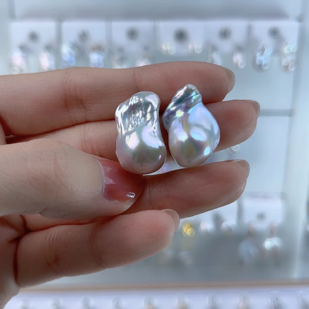 淡水珍珠未镶嵌耳饰