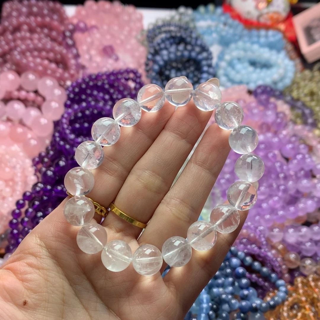 水晶手链未镶嵌白啊塞卡11.5+