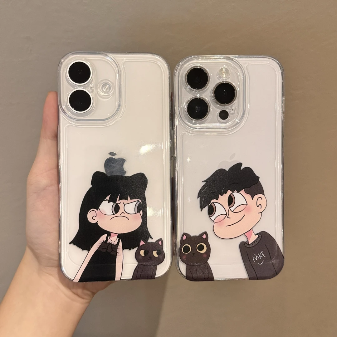 星蝶公主小猫适用苹果16promax情侣手机壳15太空壳小米华为14防摔