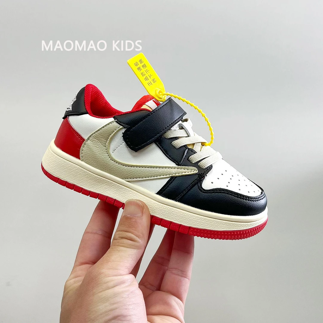 巴拉AJ童鞋运动鞋儿童2025新款春秋反转倒勾鞋AJ男童鞋子板鞋女童