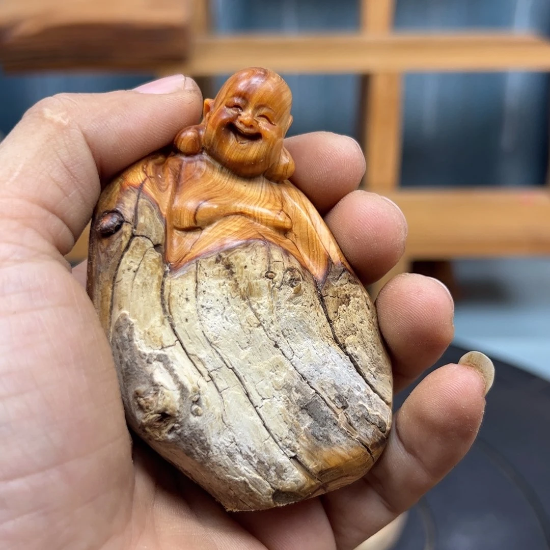 木松*崖柏木摆件手把件
