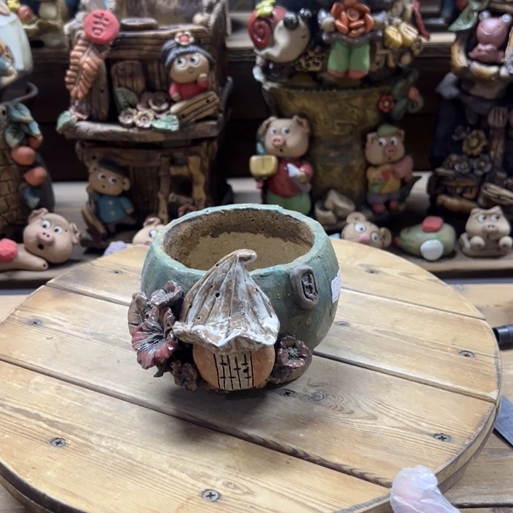 嘻哈多肉花盆百搭