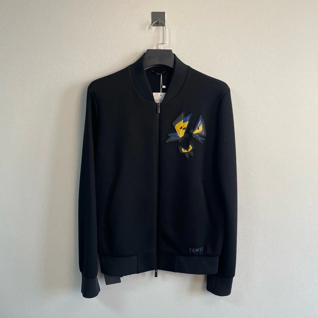 未使用 FENDI/芬迪 新款蝴蝶刺绣夹克/46码/全新带吊/价13900