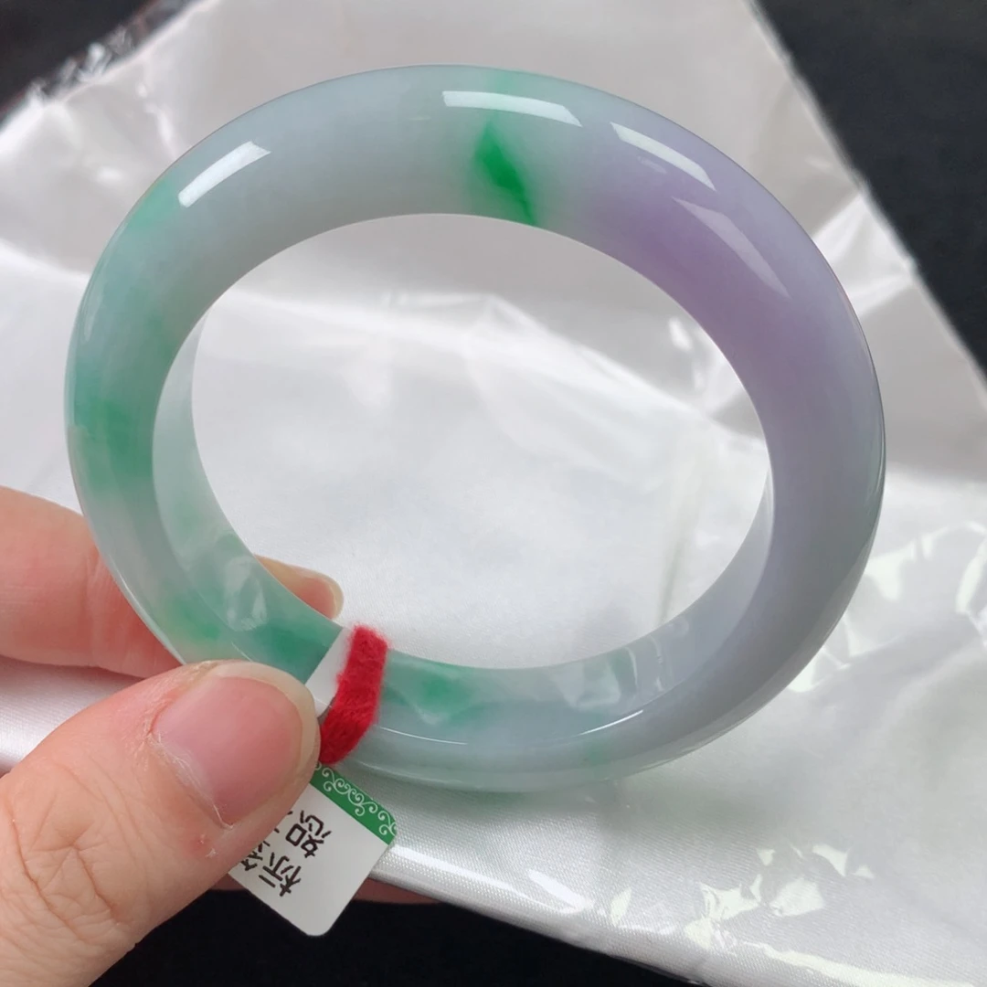 未镶嵌手镯翡翠缅甸天然翡翠手镯54