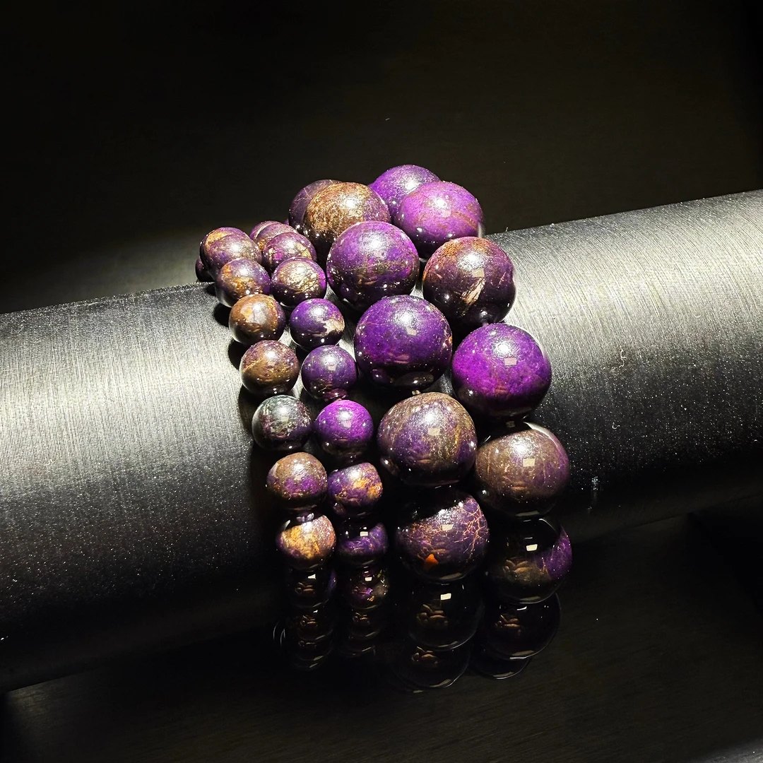 【皇后甄选】紫SJL圆珠单圈手串