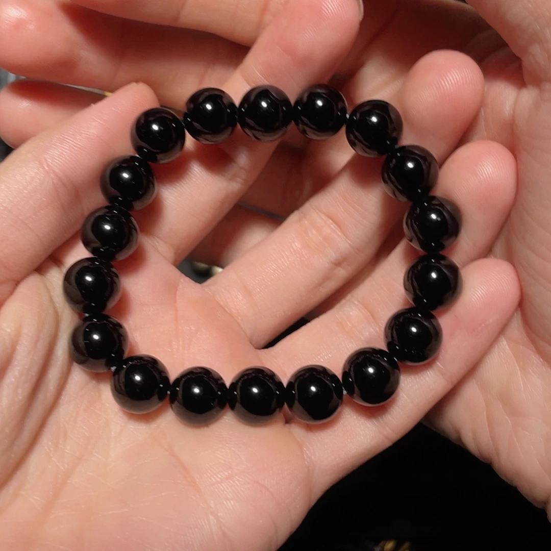 云***语黑曜岩未镶嵌手链