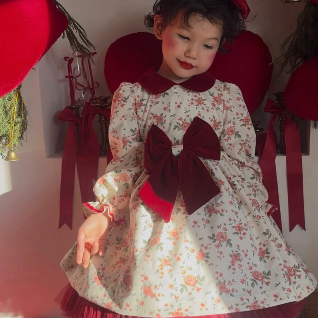 女童元旦主持人礼服蓬蓬裙公主裙