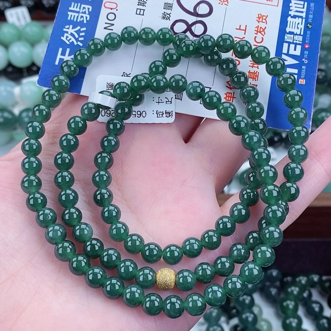 翡翠未镶嵌毛衣链
