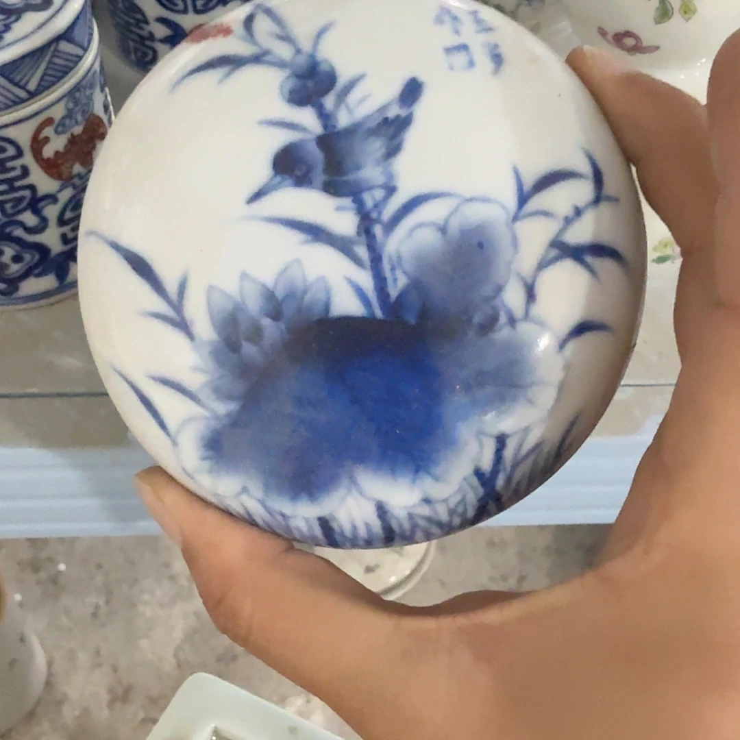 瓷片摆件手绘瓷器全部处理