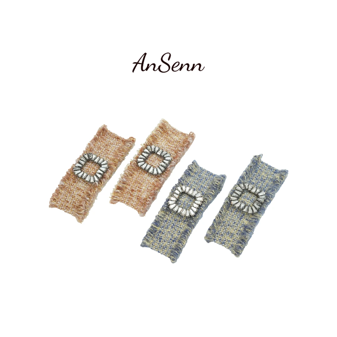 【小魏总珠宝】方形一字侧夹8cm【一对】