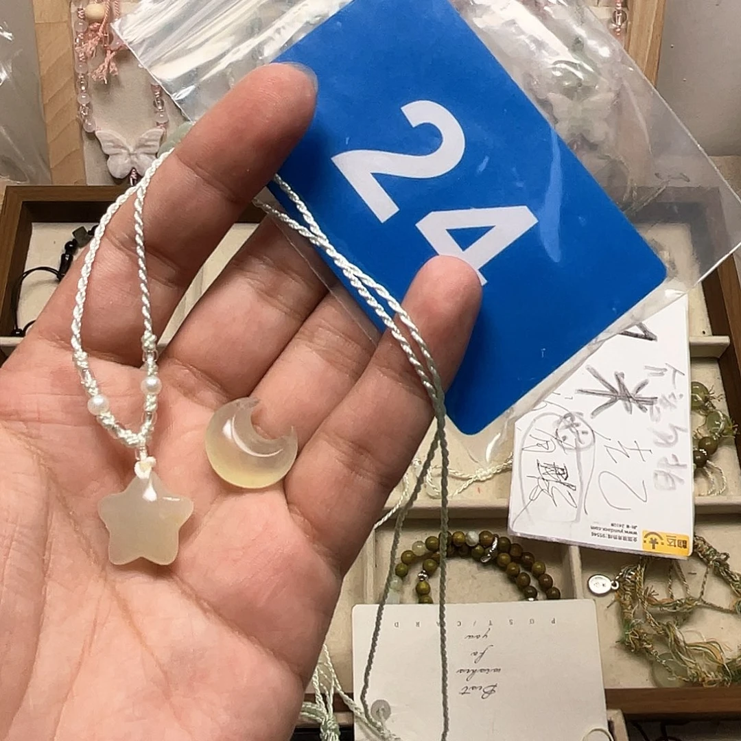 暴***气蛇纹石玉合金颈饰