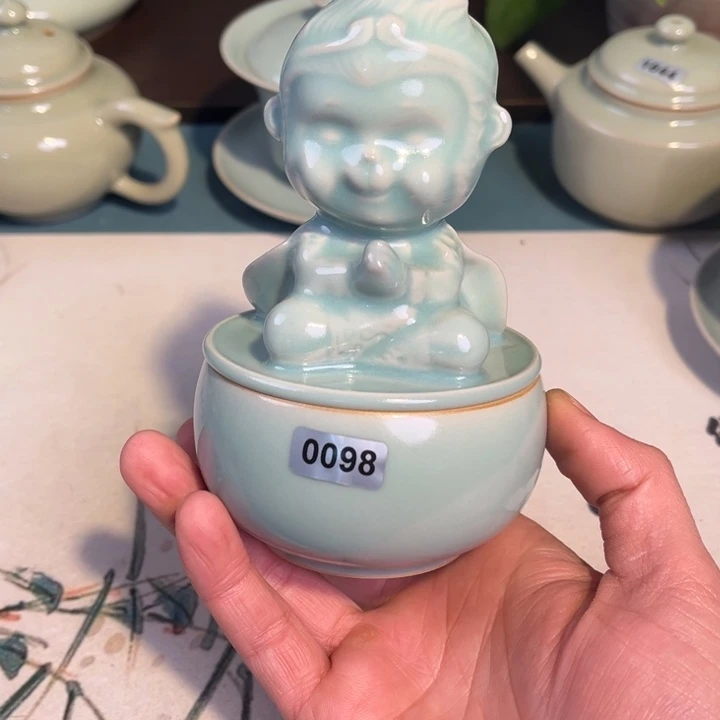 瓷杯子0098 青鸾汝瓷汝州发货