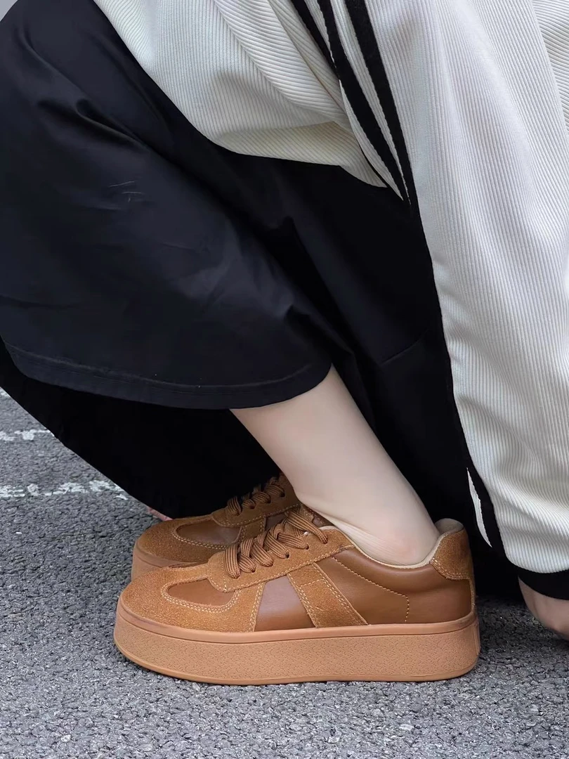 SUSU 秋季新款韩版舒适百搭潮流厚底板鞋 39 架3