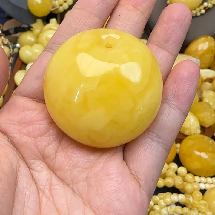 蜜蜡颈饰未镶嵌天然蜜蜡
