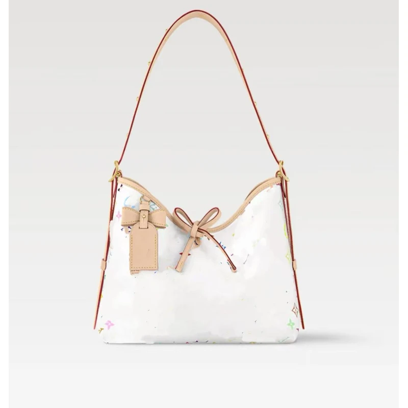 【 Carrya11小号（白三彩）】尺寸29×24白三彩 腋下包 斜挎包FF+DD