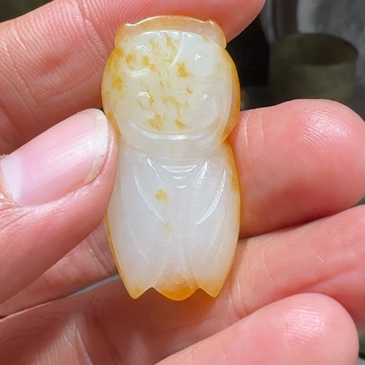 和田玉（糖玉）挂件未镶嵌谷*丰