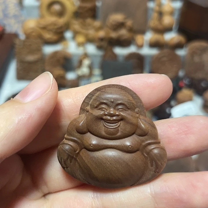 檀香木其他笑佛印度迈索尔老山檀香