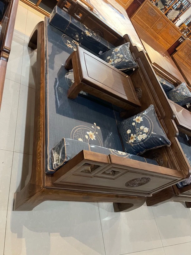 新坐标榆木家具罗汉床新中式