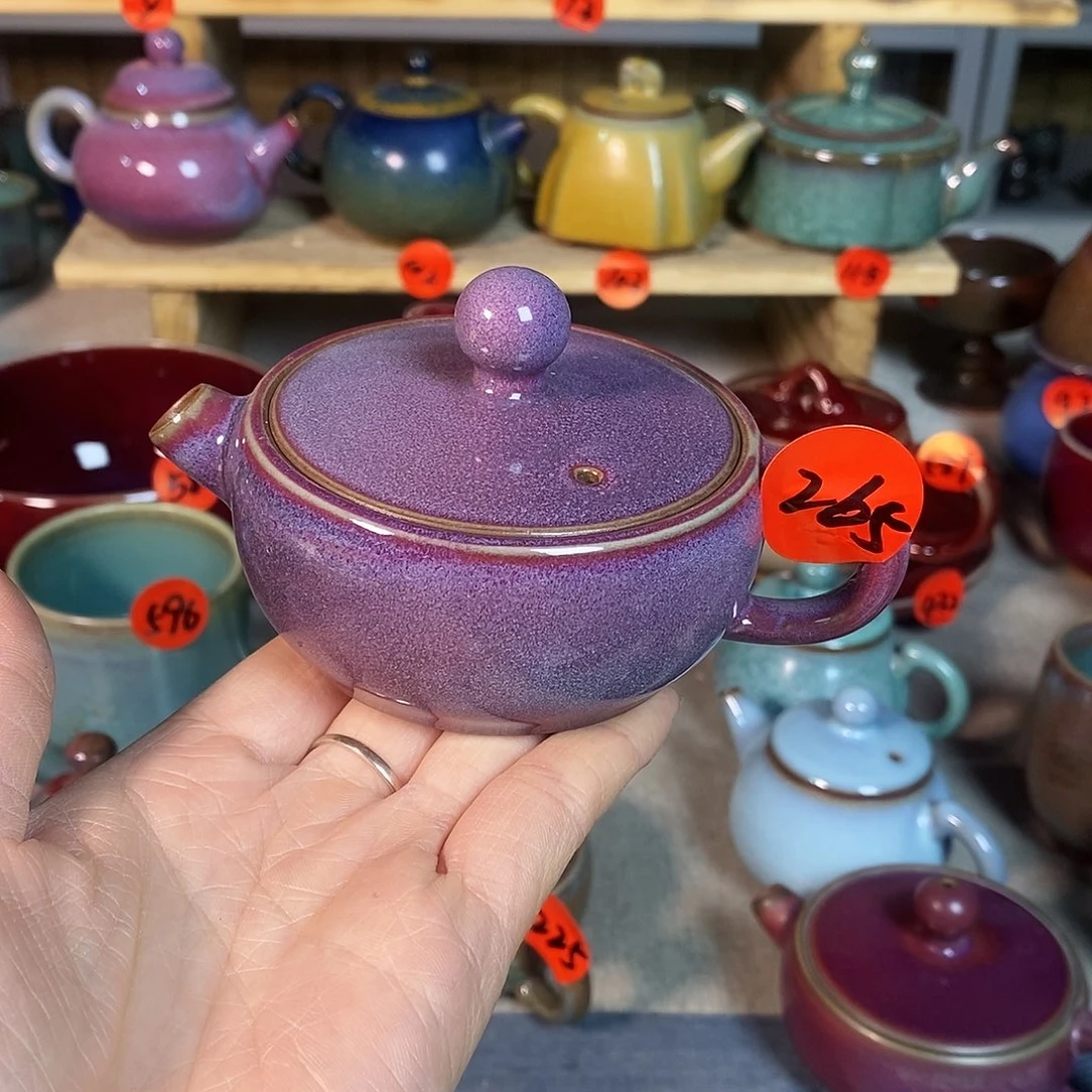 刘***起神后钧瓷手工……茶器微瑕