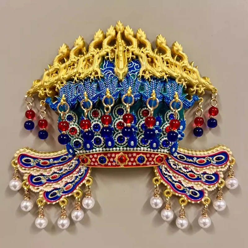 【正品】国博镇馆之宝AR动画凤冠冰箱贴金属孝端皇后九龙九凤故宫