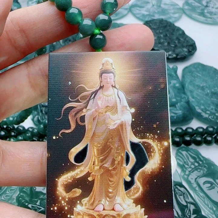 翡翠未镶嵌颈饰多样性发货天然A货翡翠