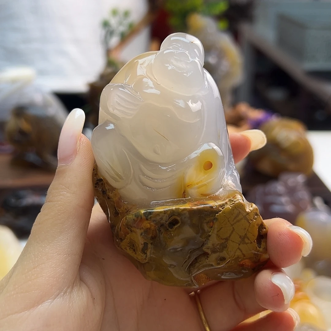 玛瑙/玉髓未镶嵌吊坠(不含链)