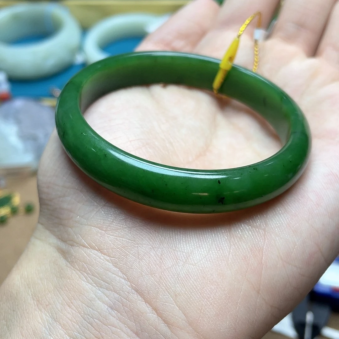 和田玉手镯54圈口112未镶嵌