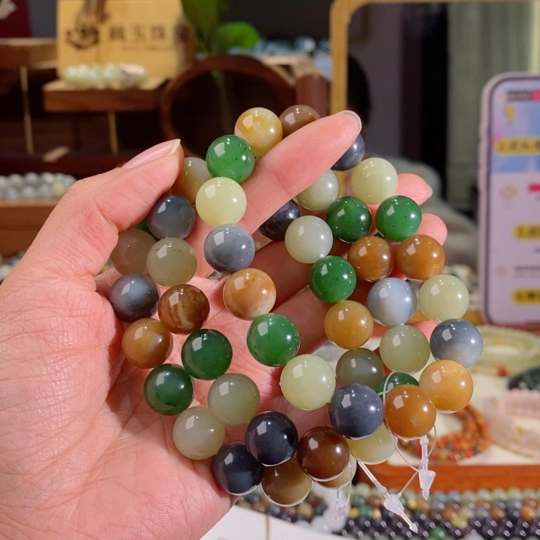 和田玉手串多样性拍一发一未镶嵌