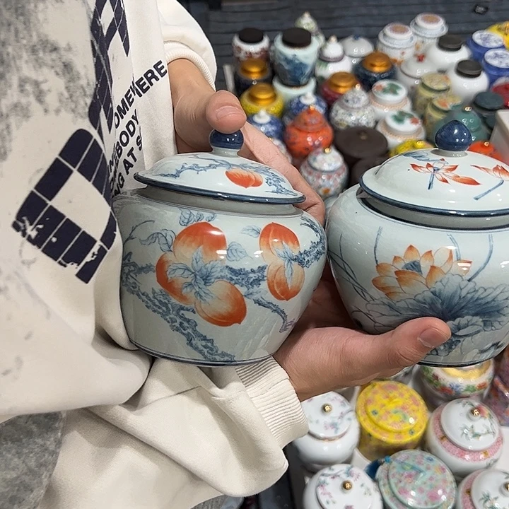 茶叶罐陶瓷家用储物罐瑕疵福利品介意勿拍