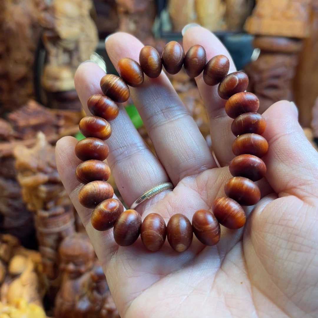 松木（琥珀木）其他瑕1.2算盘珠手串