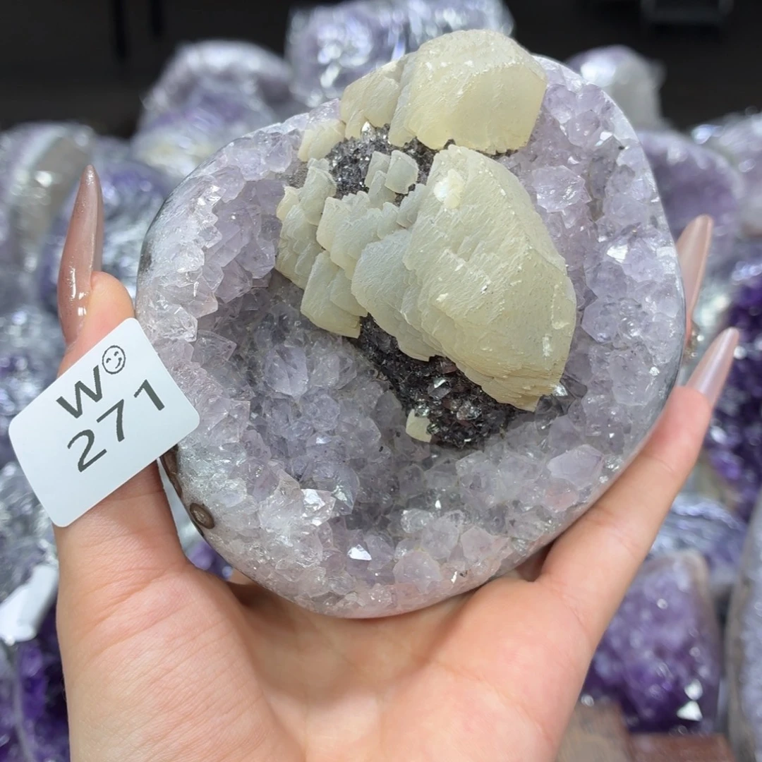 紫晶摆件未镶嵌紫水晶