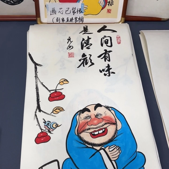 国画禅意画纯手绘作品