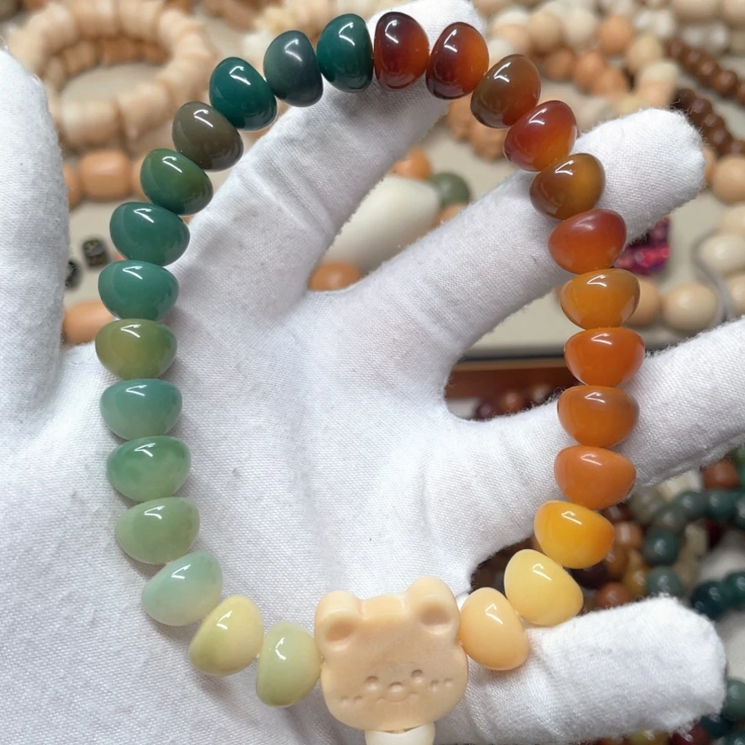 菩提根/象牙果吊坠水磨馒头手持892