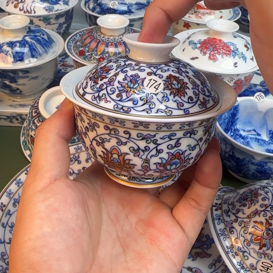 彦祖纯手工手绘茶具174