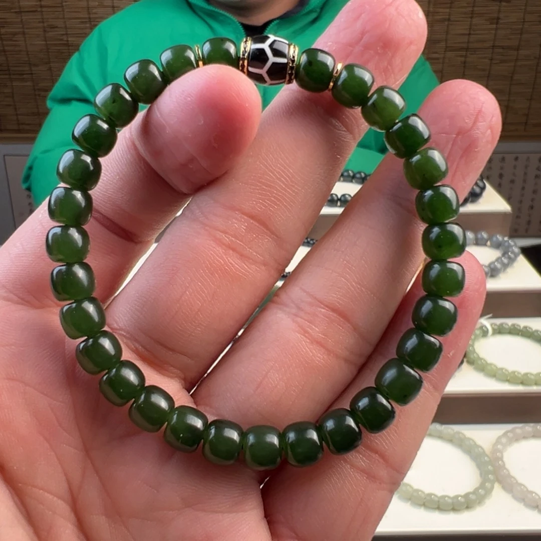 和田玉未镶嵌手链