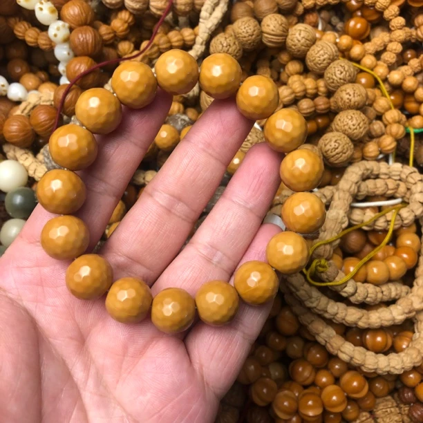 （猴头正圆钻面）全品猴头核桃手串光珠猴头14mm左右