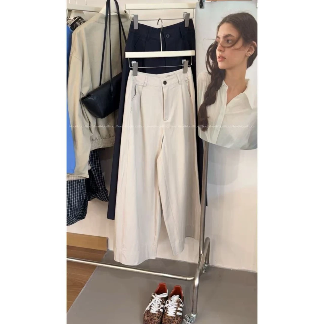 【mooi】'百搭属性'秋冬新款韩版ins风小众设计感休闲裤