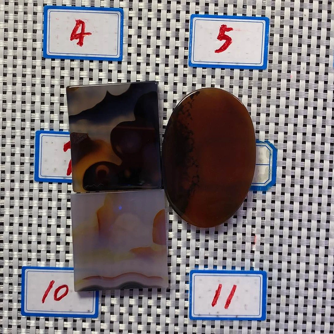 玛瑙/玉髓吊坠(不含链)未镶嵌清**扇