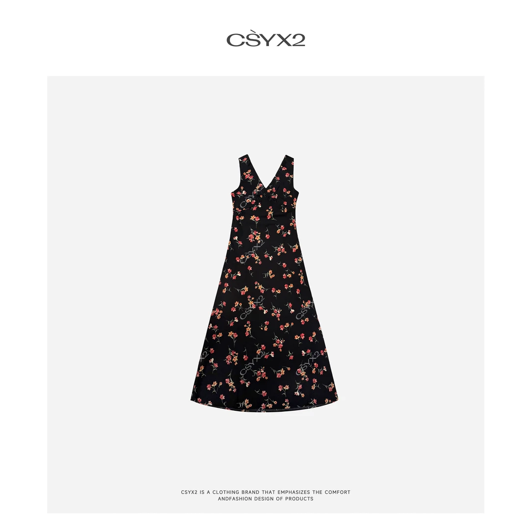 CsyX2-2025S/S夏季新款"奥尔沙"背心印花连衣裙CA5XL049