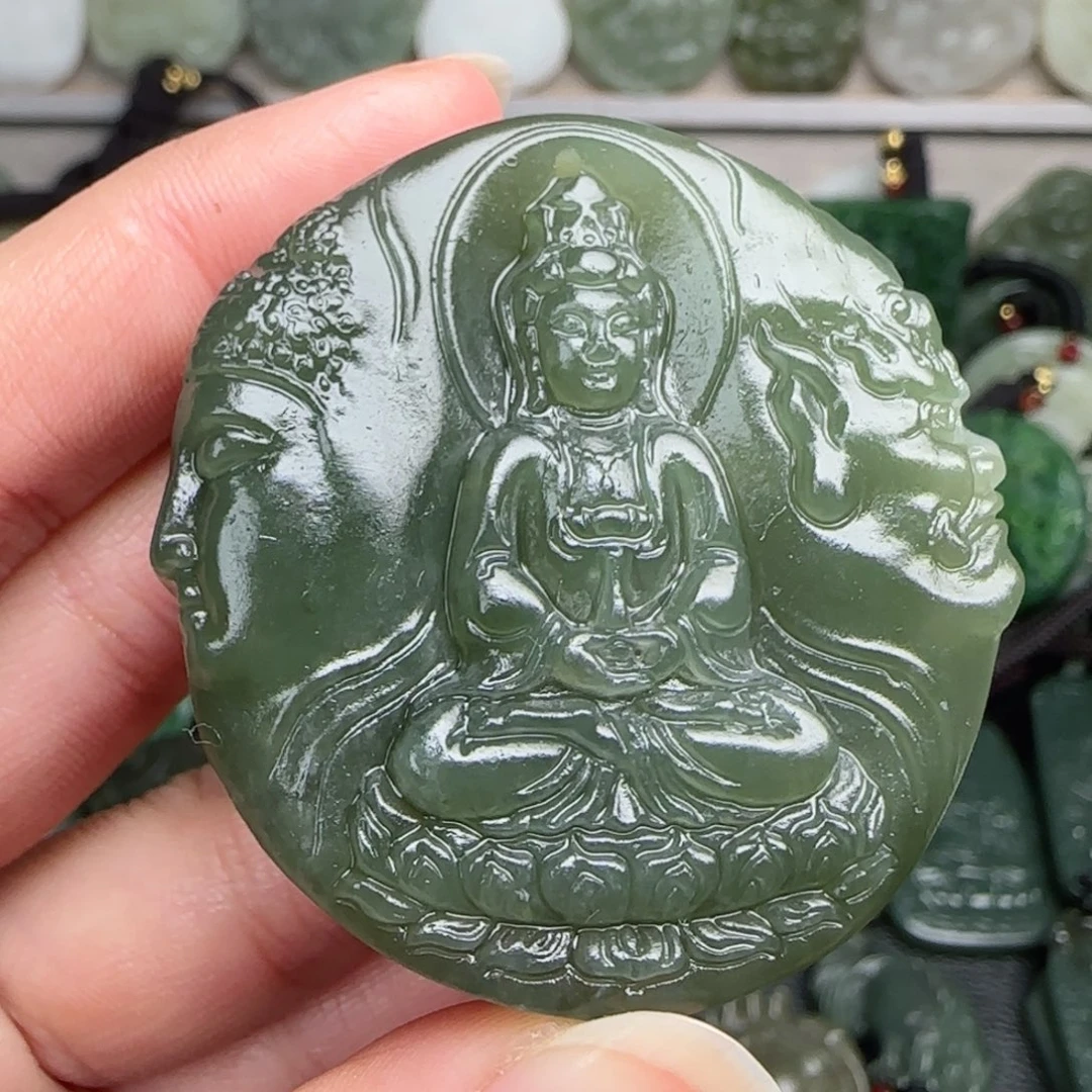 和田玉未镶嵌颈饰