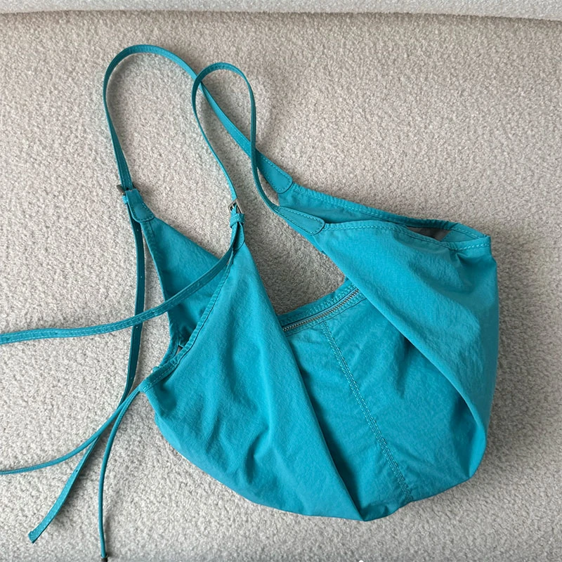 2025夏日新款韩系慵懒风小众设计饺子包百搭通勤大容量单肩托特包