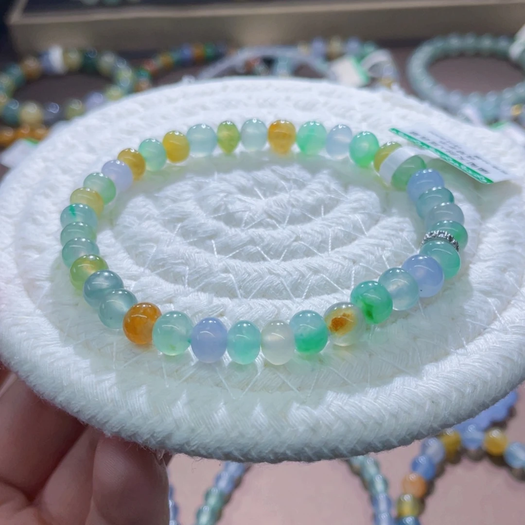 未镶嵌手链翡翠特价福利款卡6-7冰胶糖果