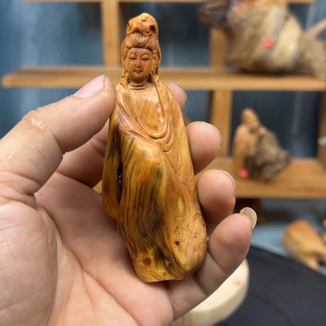 木离*钩崖柏木摆件手把件