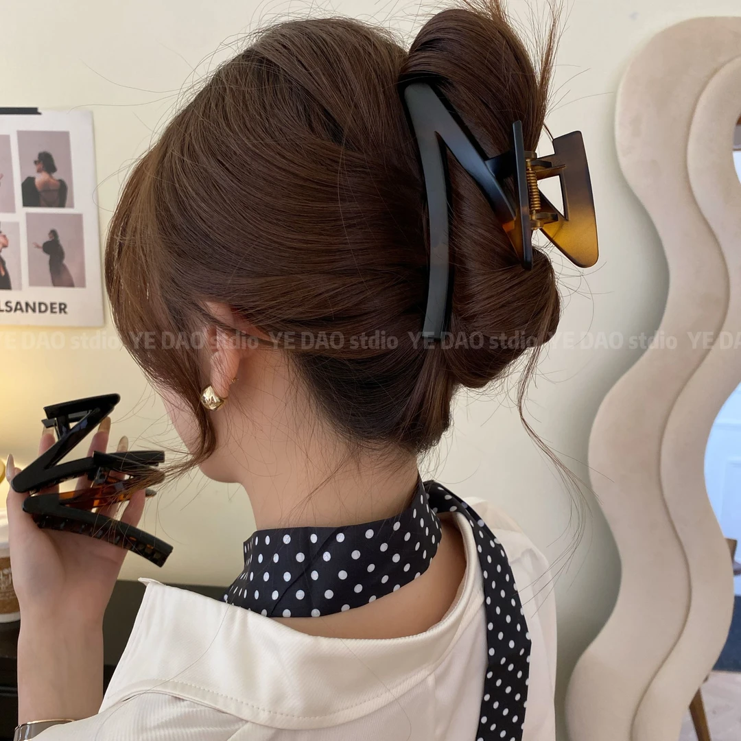 Z字形抓夹小众百搭夹子鲨鱼夹2025新款后脑勺盘发高级感发饰