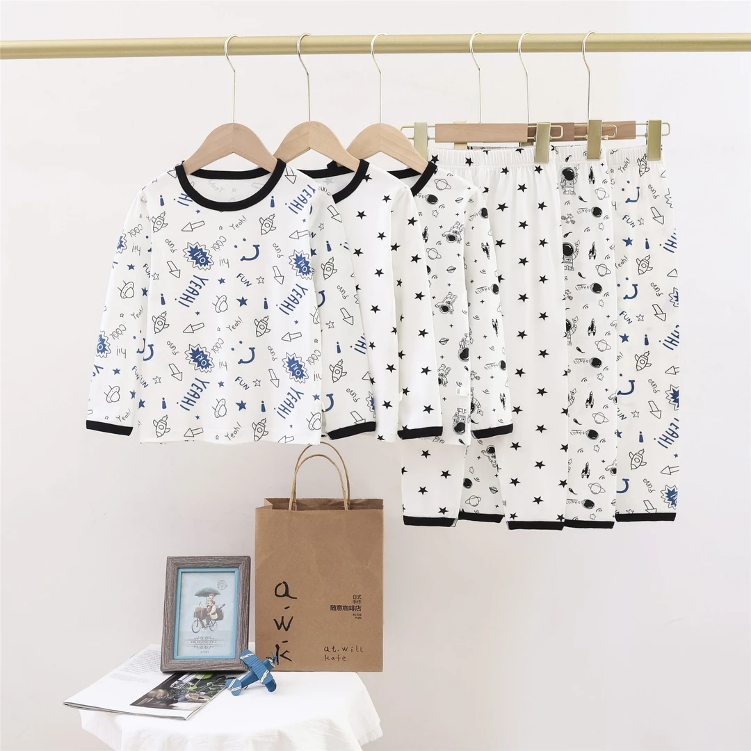 【专属】儿童家居服套装2025款男女童宝宝薄款卡通图案NLT2005