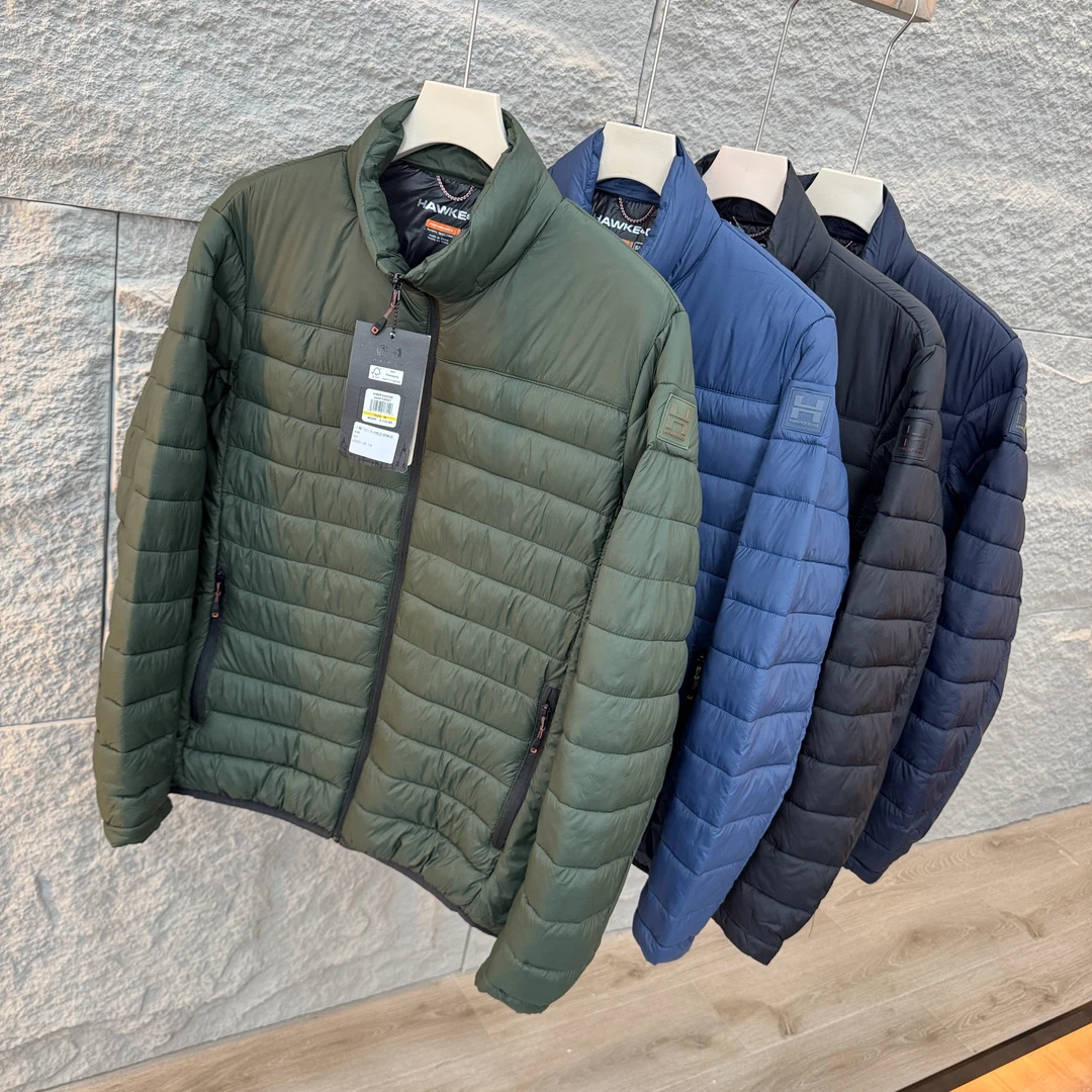 美单老霍家！P棉绒棉衣简约百搭绗缝立领长袖男士棉服内搭外套5013