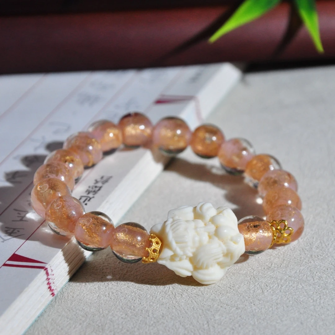 非金属布艺手链 【千万福】凤九民族风香H琉璃单圈手串-A3090009