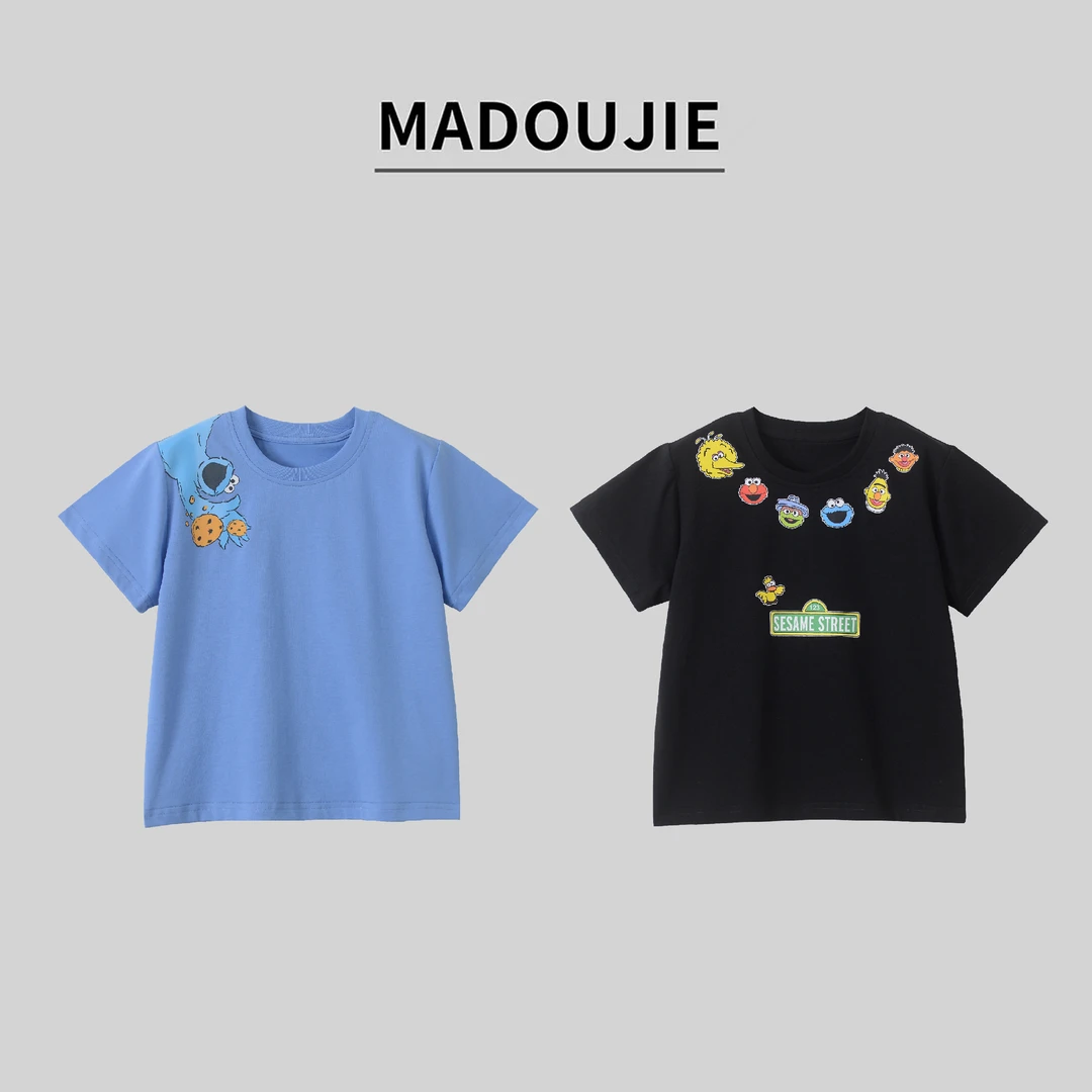 ZMJ男童T恤2025新款运动打底衫内搭撞色MD123